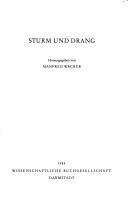 Cover of: Sturm und Drang