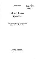 Und Jesus sprach by Günther Schwarz