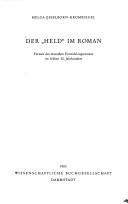 Cover of: Der "Held" im Roman: Formen des deutschen Entwicklungsromans im frühen 20. Jahrhundert