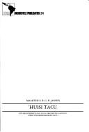 Cover of: Huisi Tacu