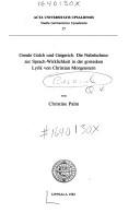 Cover of: Greule Golch und Geigerich: die Nabelschnur zur Sprach-Wirklichkeit in der grotesken Lyrik von Christian Morgenstern