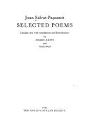 Cover of: Selected poems by Joan Salvat-Papasseit