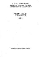 Cover of: Teatr austriacki w Krakowie w latach 1853-1865