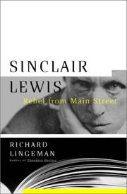 Cover of: Sinclair Lewis by Richard R. Lingeman
