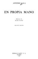 Cover of: En propia mano