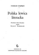 Cover of: Polska lewica literacka