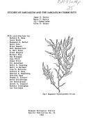 Cover of: Studies of Sargassum and the Sargassum community