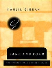 Cover of: Sand and Foam (Kahlil Gibran Pocket Library) by Kahlil Gibran