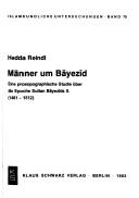 Cover of: Männer um Bāyezīd by Hedda Reindl