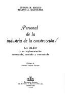 Cover of: Personal de la industria de la construcción by Argentina.