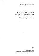 Cover of: Wstęp do teorii prawa cywilnego by Andrzej Stelmachowski