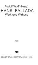 Cover of: Hans Fallada: Werk und Wirkung