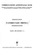 Cover of: P. Ovidius Naso, Tristia by Sebastian Posch, Sebastian Posch