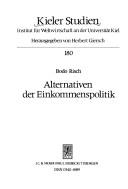 Cover of: Alternativen der Einkommenspolitik