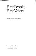 Cover of: First people, first voices by edited by Penny Petrone.