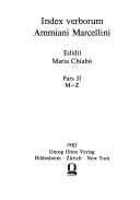 Cover of: Index verborum Ammiani Marcellini
