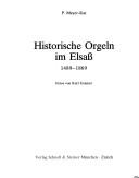 Cover of: Historische Orgeln im Elsass, 1489-1869