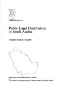 Public land distribution in Saudi Arabia by Hassan Hamza Hajrah