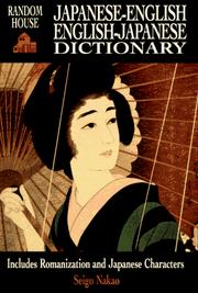 Cover of: Random House Japanese-English English-Japanese dictionary