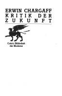 Cover of: Kritik der Zukunft