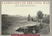 Cover of: Landscapes of the Civil War: newly discovered photographs from the Medford Historical Society