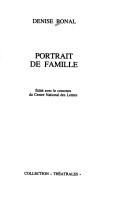 Cover of: Portrait de famille by Denise Bonal