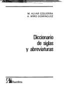 Cover of: Diccionario de siglas y abreviaturas by Manuel Alvar Ezquerra