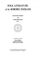 Folk literature of the Bororo Indians by Johannes Wilbert, Karin Simoneau, César Albisetti, Antônio Colbacchini