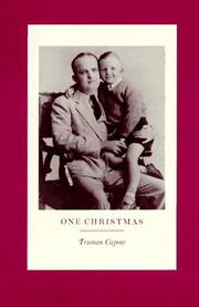 Cover of: One Christmas by Truman Capote