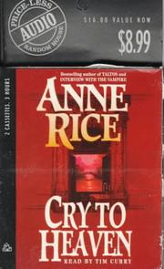 Cover of: Cry to Heaven by Anne Rice