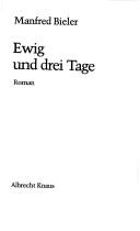 Cover of: Ewig und drei Tage by Manfred Bieler