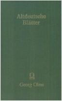 Cover of: Altdeutsche Blätter, I/II