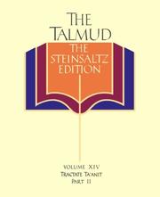 Cover of: The Talmud vol. 14: The Steinsaltz Edition : Tractate Ta'Anit, Part II