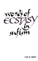 Cover of: Words of ecstasy in Sufism