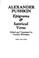 Cover of: Alexander Pushkin, epigrams & satirical verse