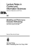 Cover of: Modelling and performance evaluation methodology: proceedings of the international seminar, Paris, France, January 24-26, 1983