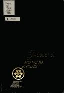 Cover of: introduction to software physics | Kenneth W. Kolence