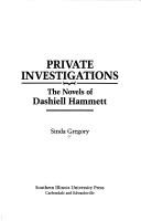 Cover of: Private investigations by Sinda Gregory