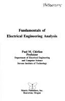 Cover of: Fundamentals of electrical engineering analysis