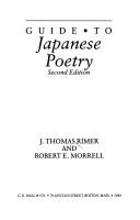 Guide to Japanese poetry by J. Thomas Rimer