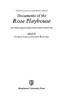 Cover of: Documents of the Rose Playhouse