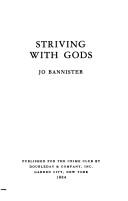 Cover of: Striving with gods