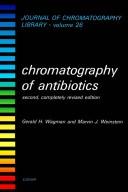 Cover of: Chromatography of antibiotics