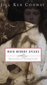 Cover of: When memory speaks: reflections on autobiography
