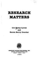 Cover of: Research matters by Liz Hamp-Lyons