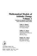 Cover of: Mathematical models of attitude change
