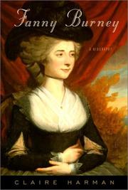 Cover of: Fanny Burney by Claire Harman