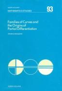 Families of curves and the origins of partial differentiation by Steven B. Engelsman