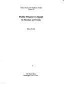 Cover of: Public finance in Egypt: its structure and trends