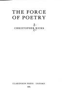 Cover of: The force of poetry